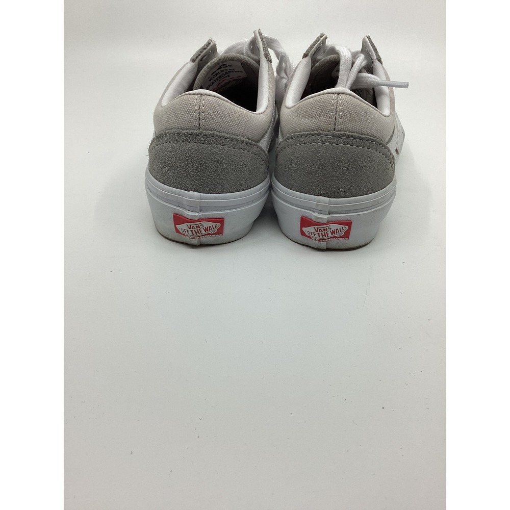 Vans Skate Old Skool Grey White Suede Canvas PopCush Sneakers Mens 4.5 Womens 6 - Picture 3 of 7